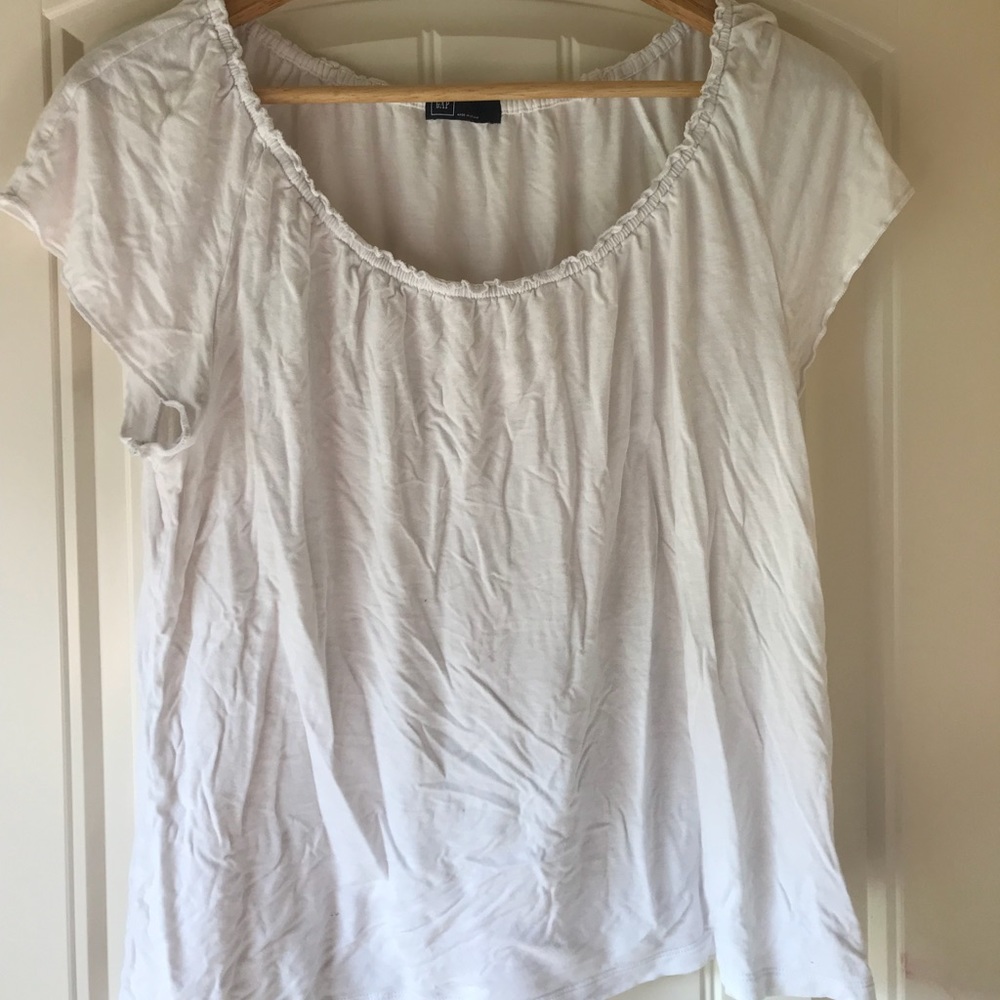 White Gap blouse